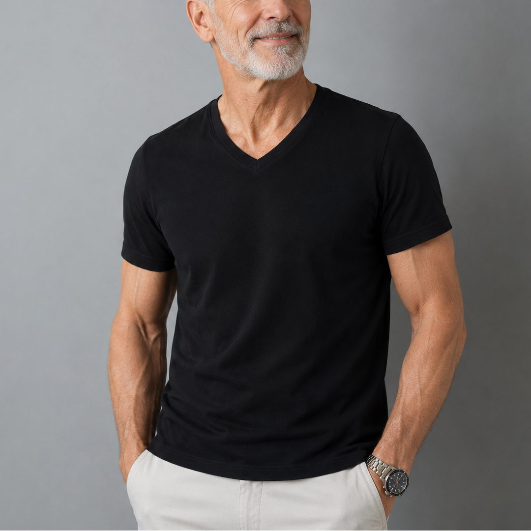 Van Elst Mode® | Comfortabel heren t-shirt 100% katoen (TIJDELIJK 1+1 GRATIS!)