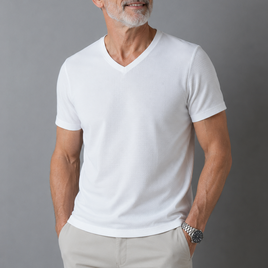 Van Elst Mode® | Comfortabel heren t-shirt 100% katoen (TIJDELIJK 1+1 GRATIS!)