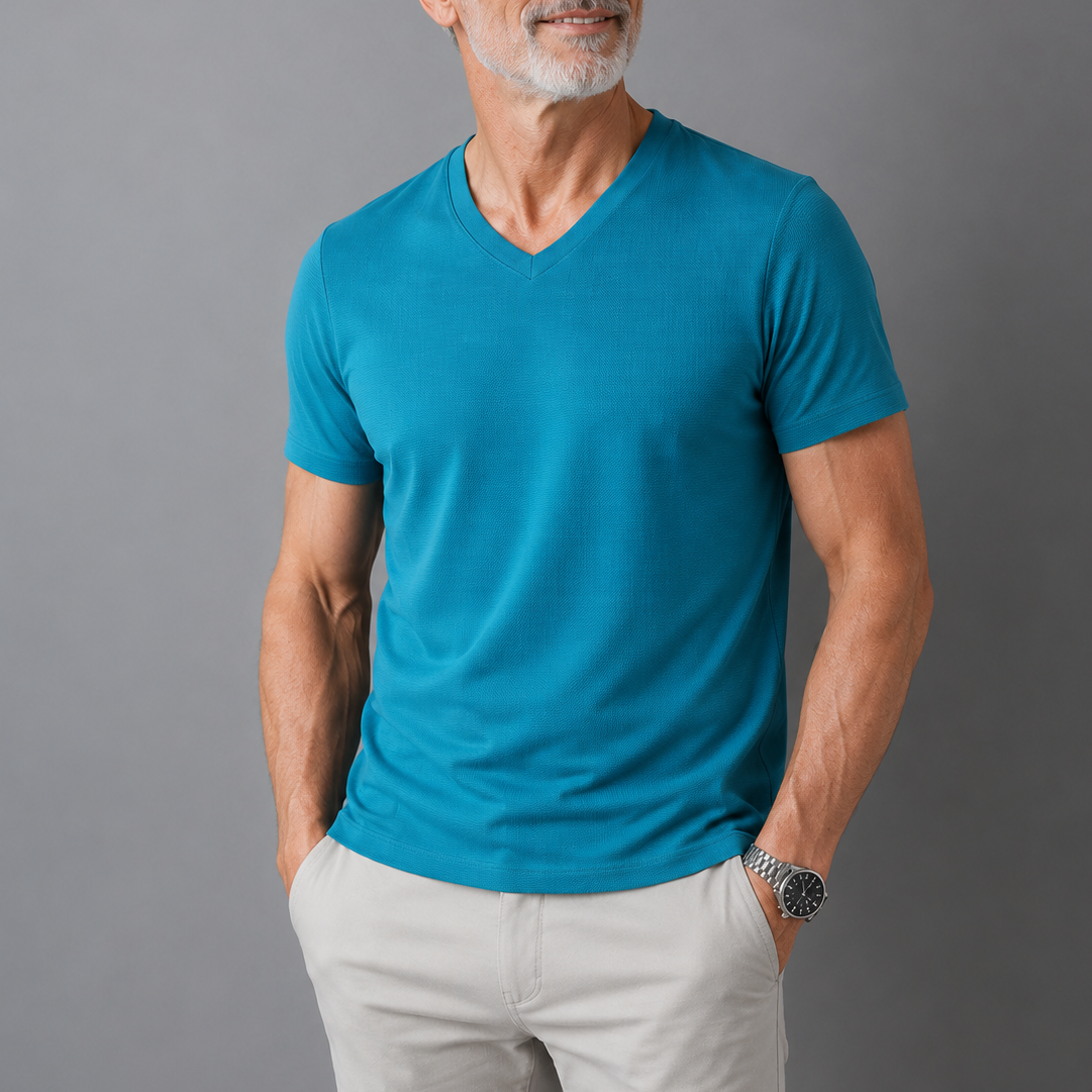 Van Elst Mode® | Comfortabel heren t-shirt 100% katoen (TIJDELIJK 1+1 GRATIS!)