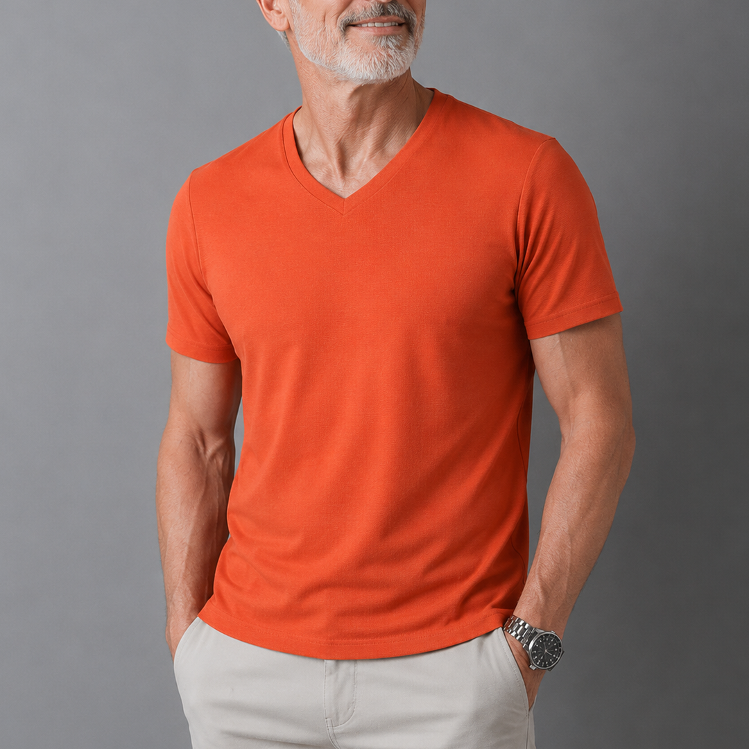 Van Elst Mode® | Comfortabel heren t-shirt 100% katoen (TIJDELIJK 1+1 GRATIS!)