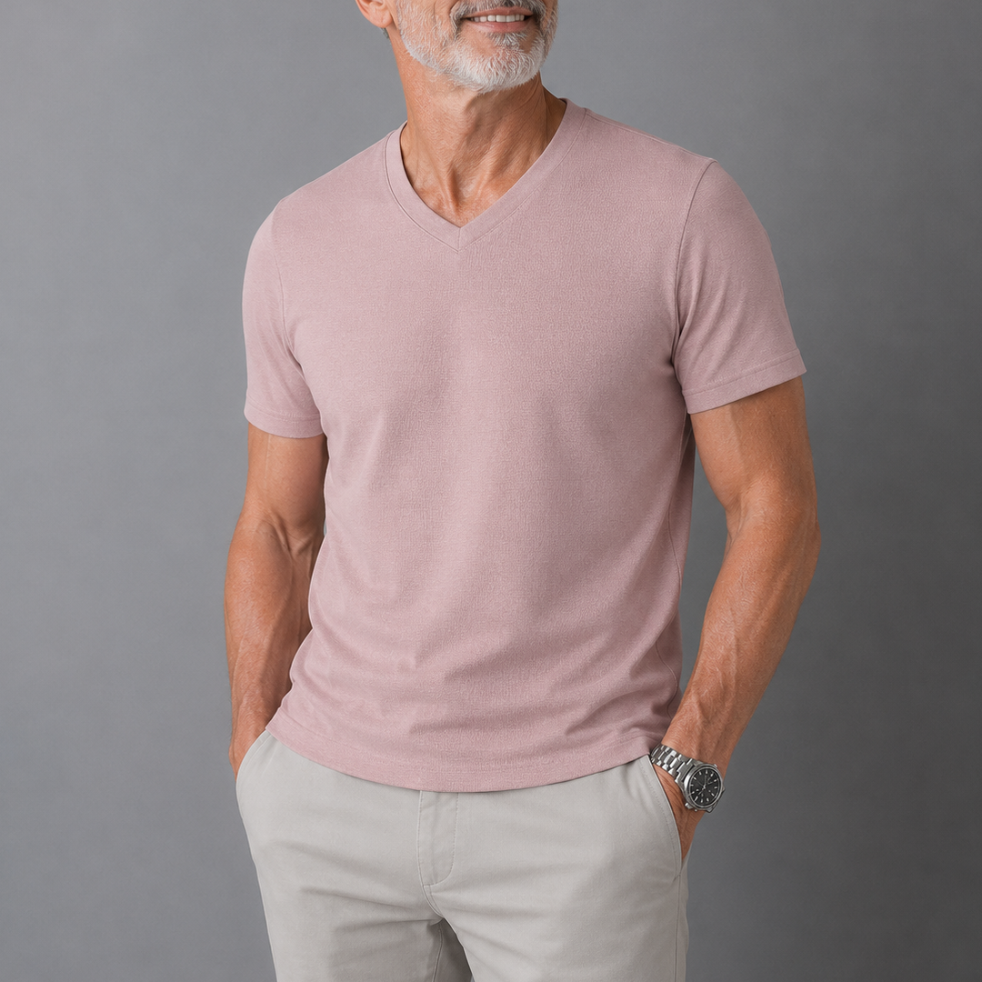 Van Elst Mode® | Comfortabel heren t-shirt 100% katoen (TIJDELIJK 1+1 GRATIS!)