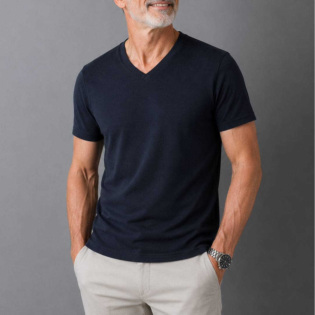 Van Elst Mode® | Comfortabel heren t-shirt 100% katoen (TIJDELIJK 1+1 GRATIS!)