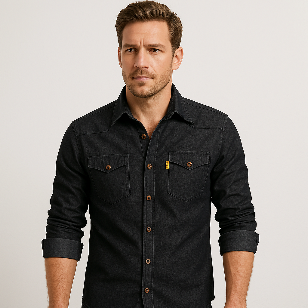 Van Elst Mode® | Katoenen denim overhemd