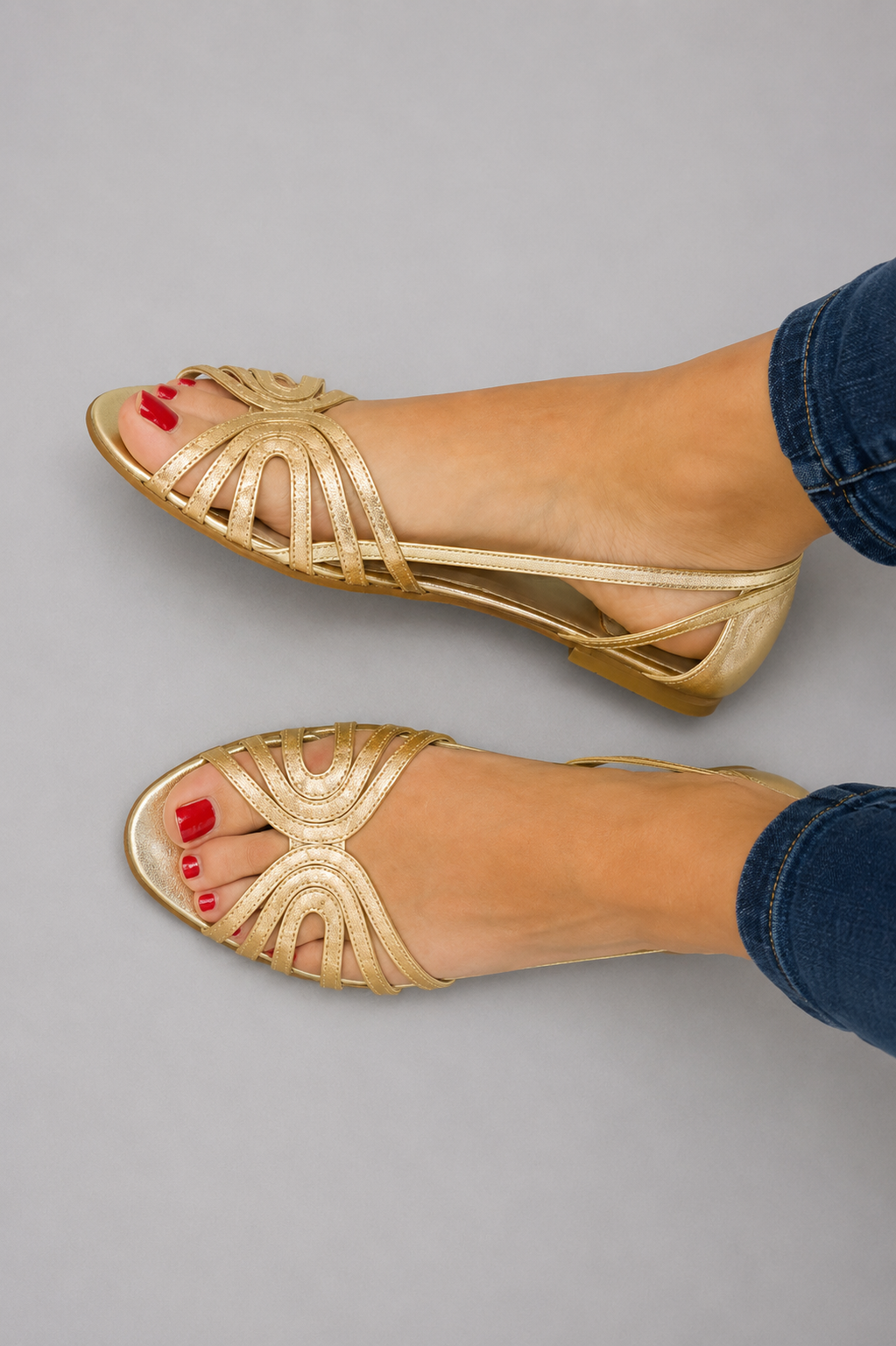 Van Elst Mode® | Gouden zomer sandalen