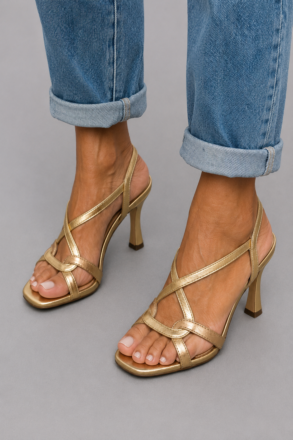 Van Elst Mode® | Gouden Sandalen Zomerse met Charme