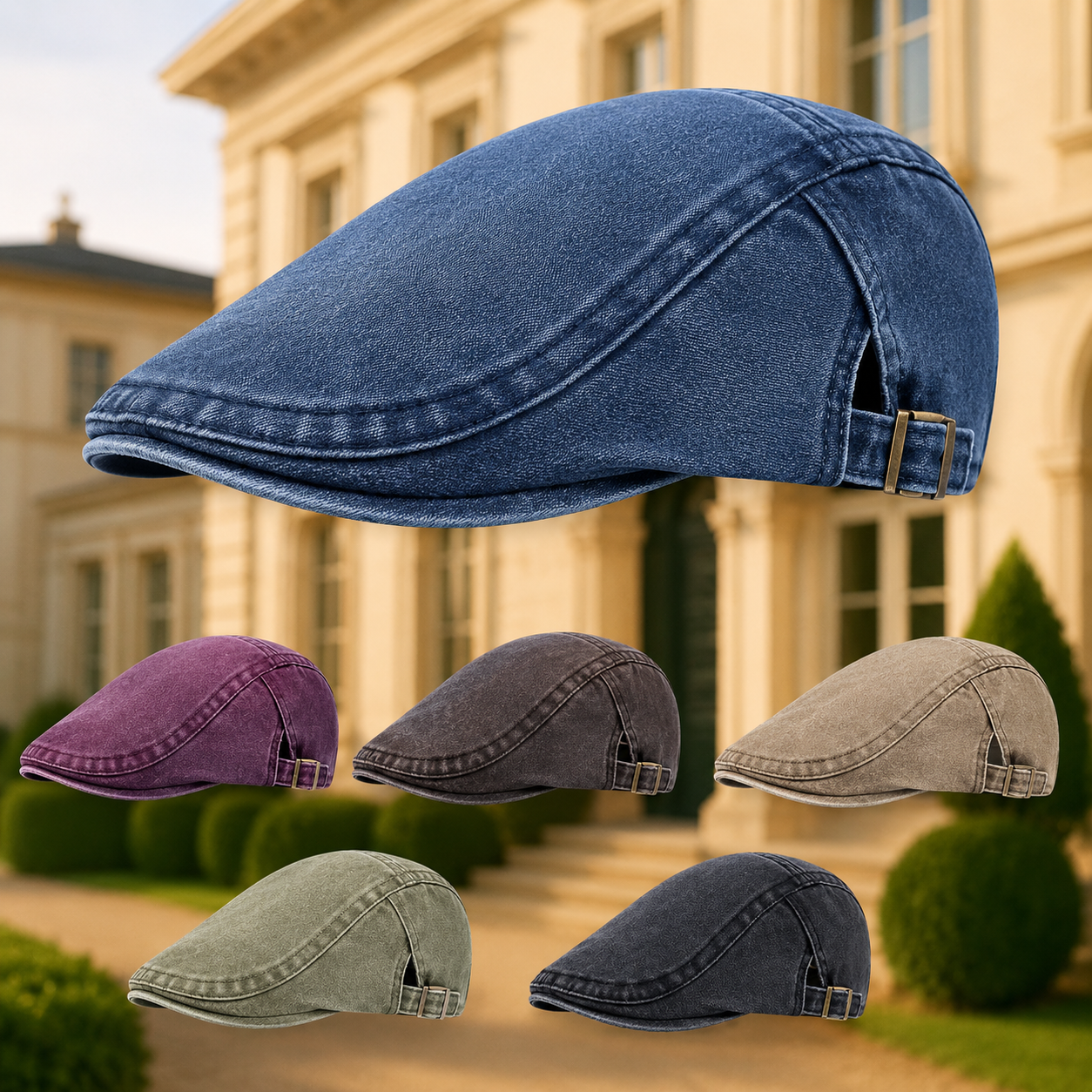 Van Elst Mode® | Stijlvolle Denim Flatcap (TIJDELIJK 1+1 GRATIS!)