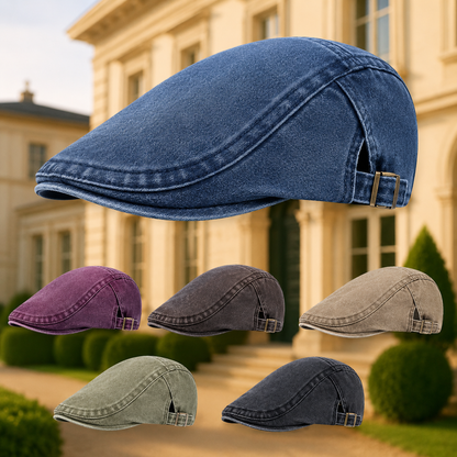 Van Elst Mode® | Stijlvolle Denim Flatcap (TIJDELIJK 1+1 GRATIS!)