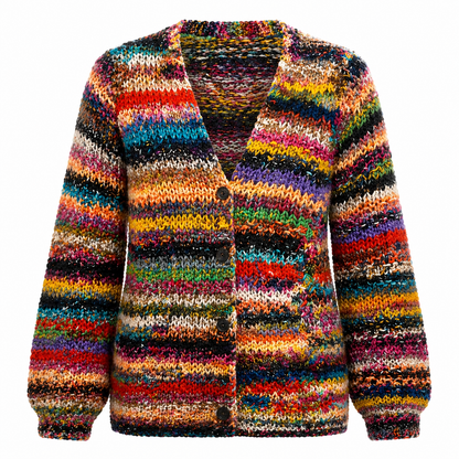 Van Elst Mode® | Elegante kleurrijke cardigan