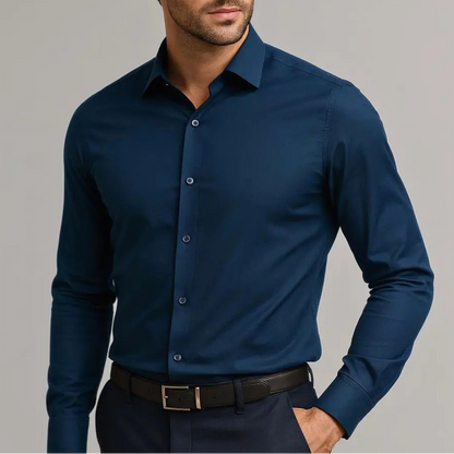Van Elst Mode® | Comfortabele Antikreuk heren overhemd (TIJDELIJK 1+1 GRATIS!)