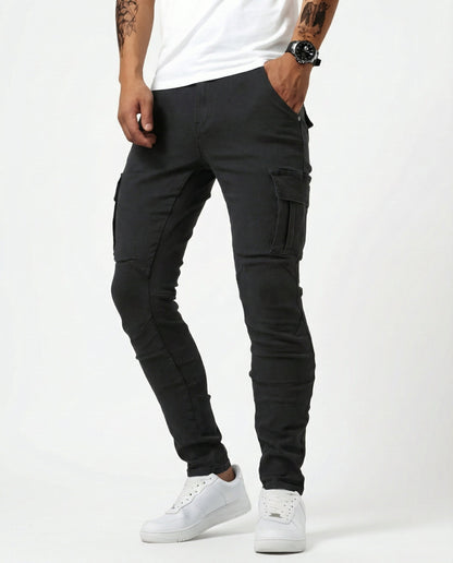 Van Elst Mode® | Flexibele denim jeans met zijzakken