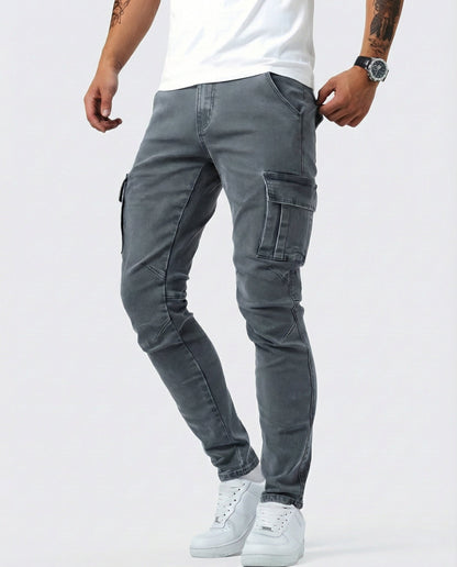 Van Elst Mode® | Flexibele denim jeans met zijzakken