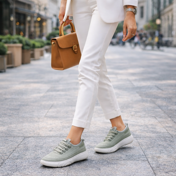 Van Elst Mode® | Luchtige dames moccassins met glanzende details