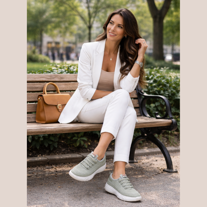 Van Elst Mode® | Luchtige dames moccassins met glanzende details