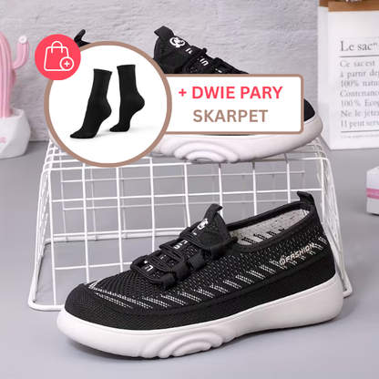 Van Elst Mode® | Luchtige dames moccassins met glanzende details