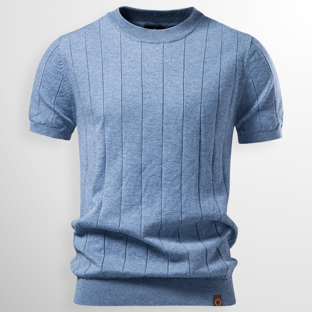 Van Elst Mode® | comfortabele geribde T-Shirt