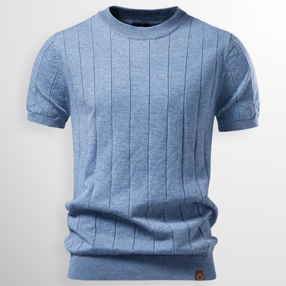 Van Elst Mode® | comfortabele geribde T-Shirt