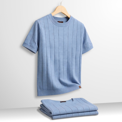 Van Elst Mode® | comfortabele geribde T-Shirt