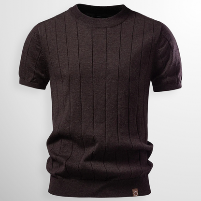 Van Elst Mode® | comfortabele geribde T-Shirt