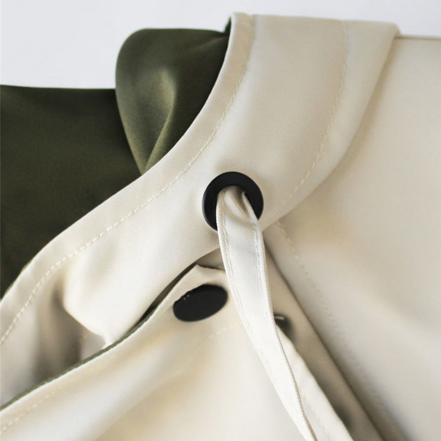 Van Elst Mode® | Moderne Tweekleurige Trenchcoat