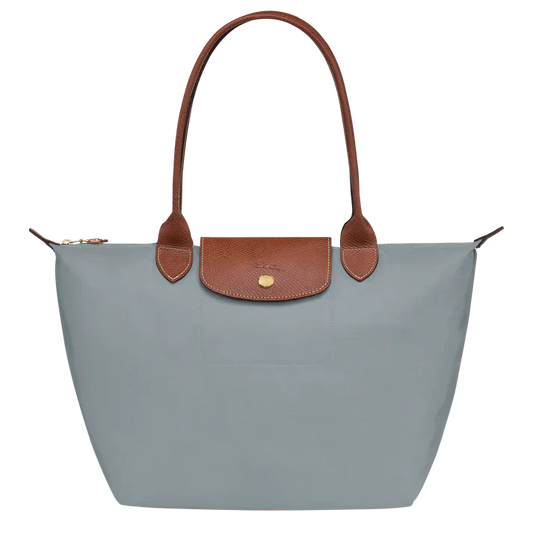 Van Elst Mode® | Middelgrote Le Pliage Tote Bag, Staal
