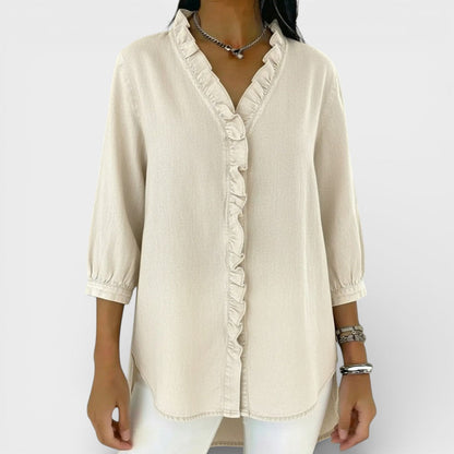 Van Elst Mode® | Elegante blouse met ruffles