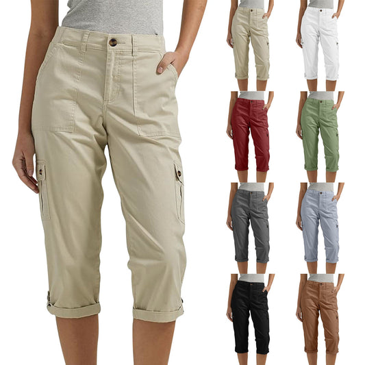 Van Elst Mode®| Capri Broek met Meerdere Zakken en Comfortabele Pasvorm voor Maximale Bewegingsvrijheid