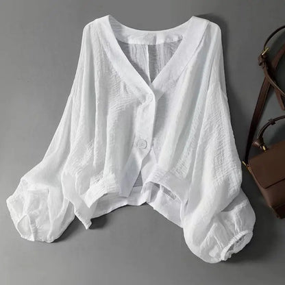 Van Elst Mode® | Elegante linnen dames blouse
