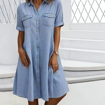 Van Elst Mode® | Elegante denim jurk