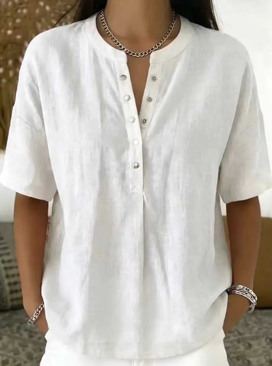 Van Elst Mode® | Elegante blouse met knoopsluiting (TIJDELIJK 1+1 GRATIS!)