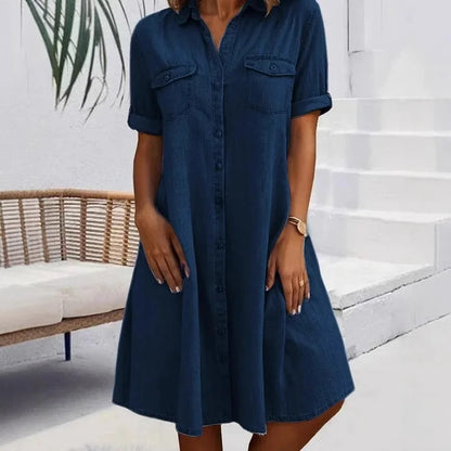 Van Elst Mode® | Elegante denim jurk