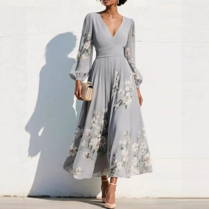 Van Elst Mode® | Elegante dames jurk met bloemen print