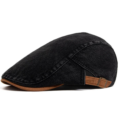Van Elst Mode® | Premium Denim Flat Cap – Tijdloze Stijl & Dagelijks Comfort (VANDAAG TIJDELIJK 1+1 GRATIS!)