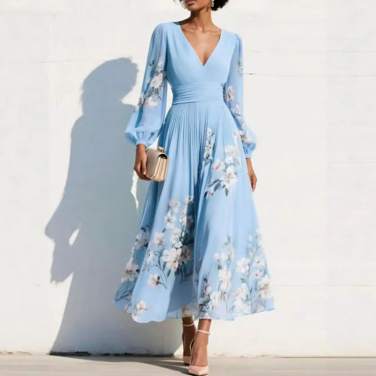 Van Elst Mode® | Elegante dames jurk met bloemen print