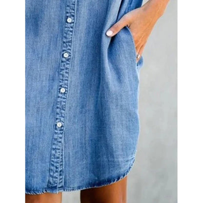 Van Elst Mode® | Comfortabele tijdloze denim jurk