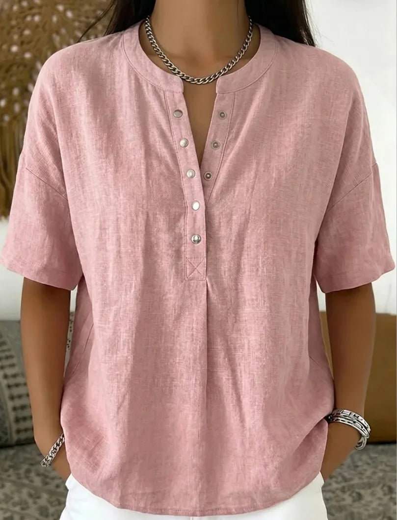 Van Elst Mode® | Elegante blouse met knoopsluiting (TIJDELIJK 1+1 GRATIS!)
