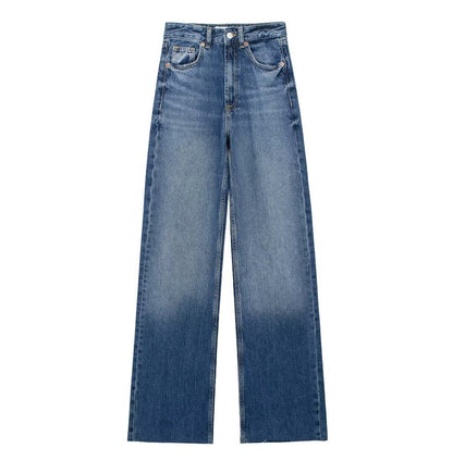 Van Elst Mode® | Blauwe Damesbroek Wide Leg