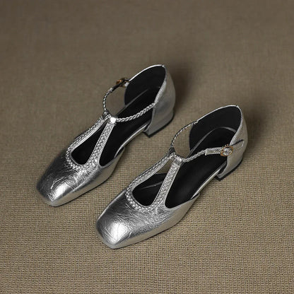 Van Elst Mode®| Retro Lederen Ballerina's