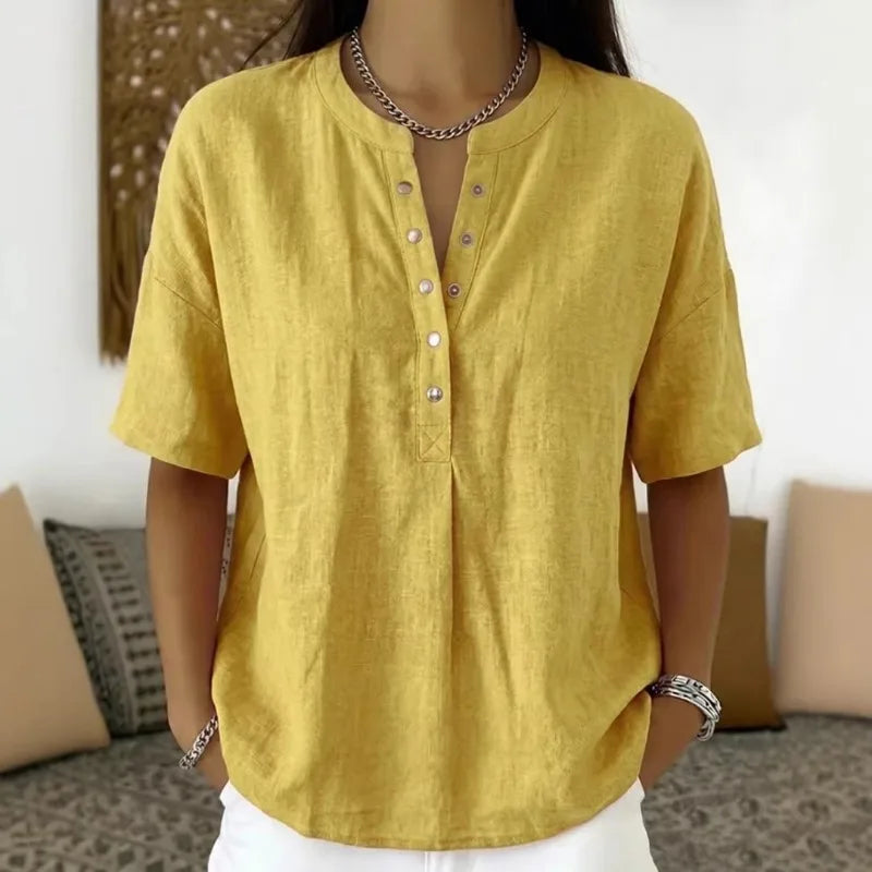 Van Elst Mode® | Elegante blouse met knoopsluiting (TIJDELIJK 1+1 GRATIS!)