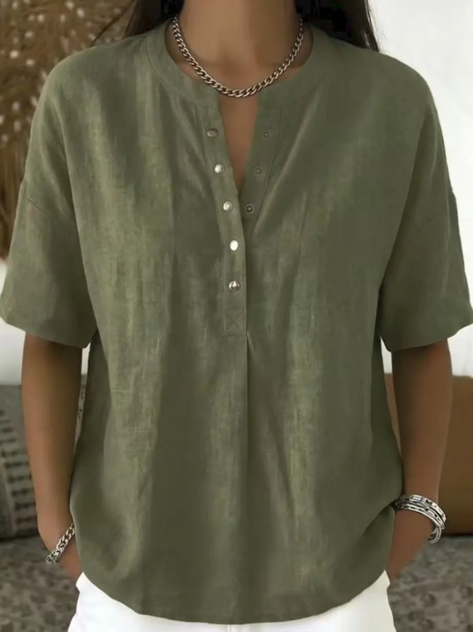 Van Elst Mode® | Elegante blouse met knoopsluiting (TIJDELIJK 1+1 GRATIS!)
