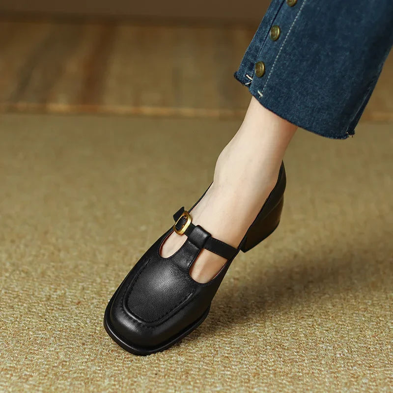 Van Elst Mode®| Elegante T-Strap Schoenen