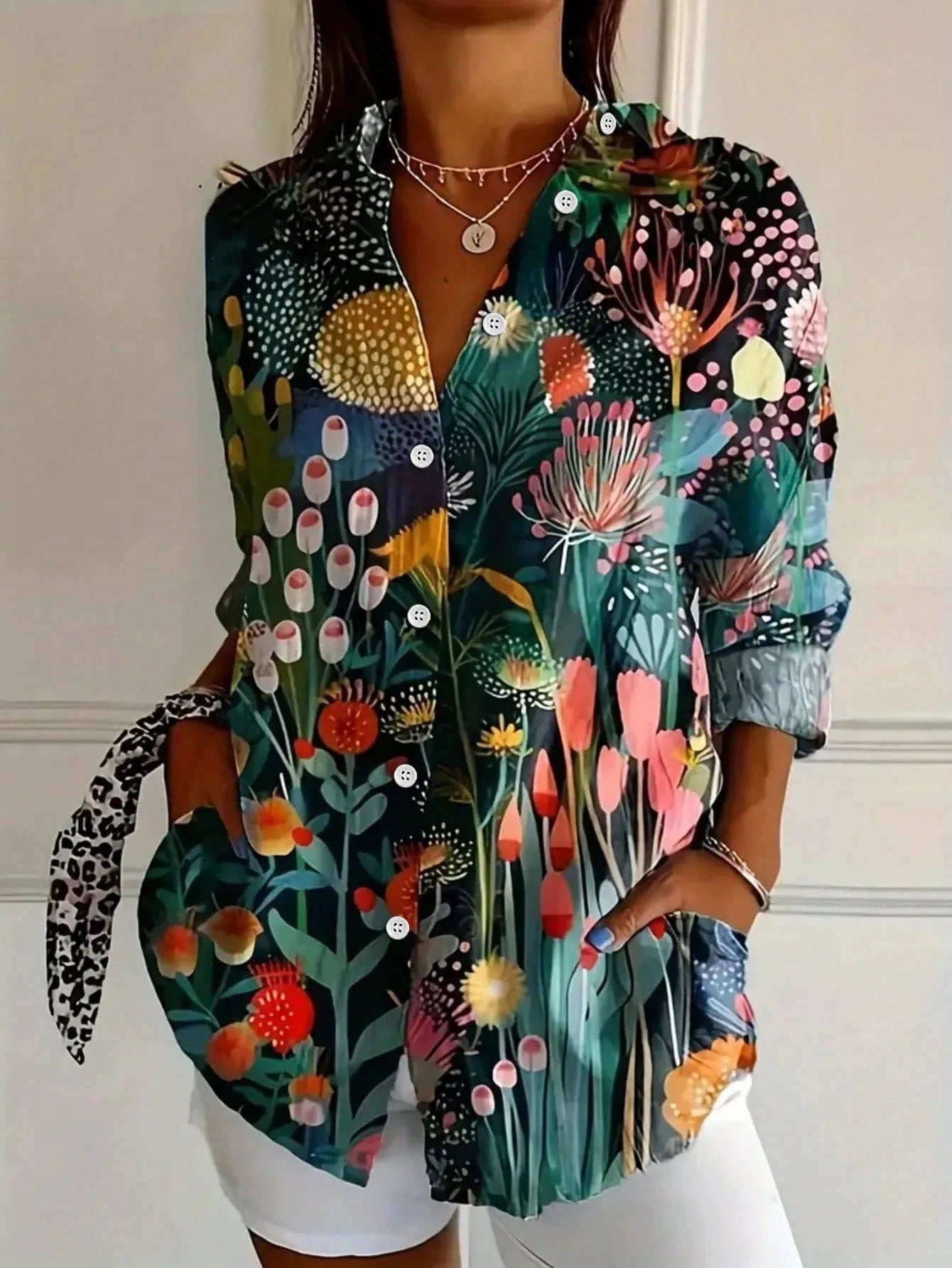 Van Elst Mode® | Kleurrijke Lente Blouse