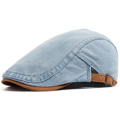 Van Elst Mode® | Premium Denim Flat Cap – Tijdloze Stijl & Dagelijks Comfort (VANDAAG TIJDELIJK 1+1 GRATIS!)