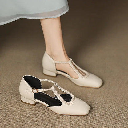 Van Elst Mode®| Retro Lederen Ballerina's