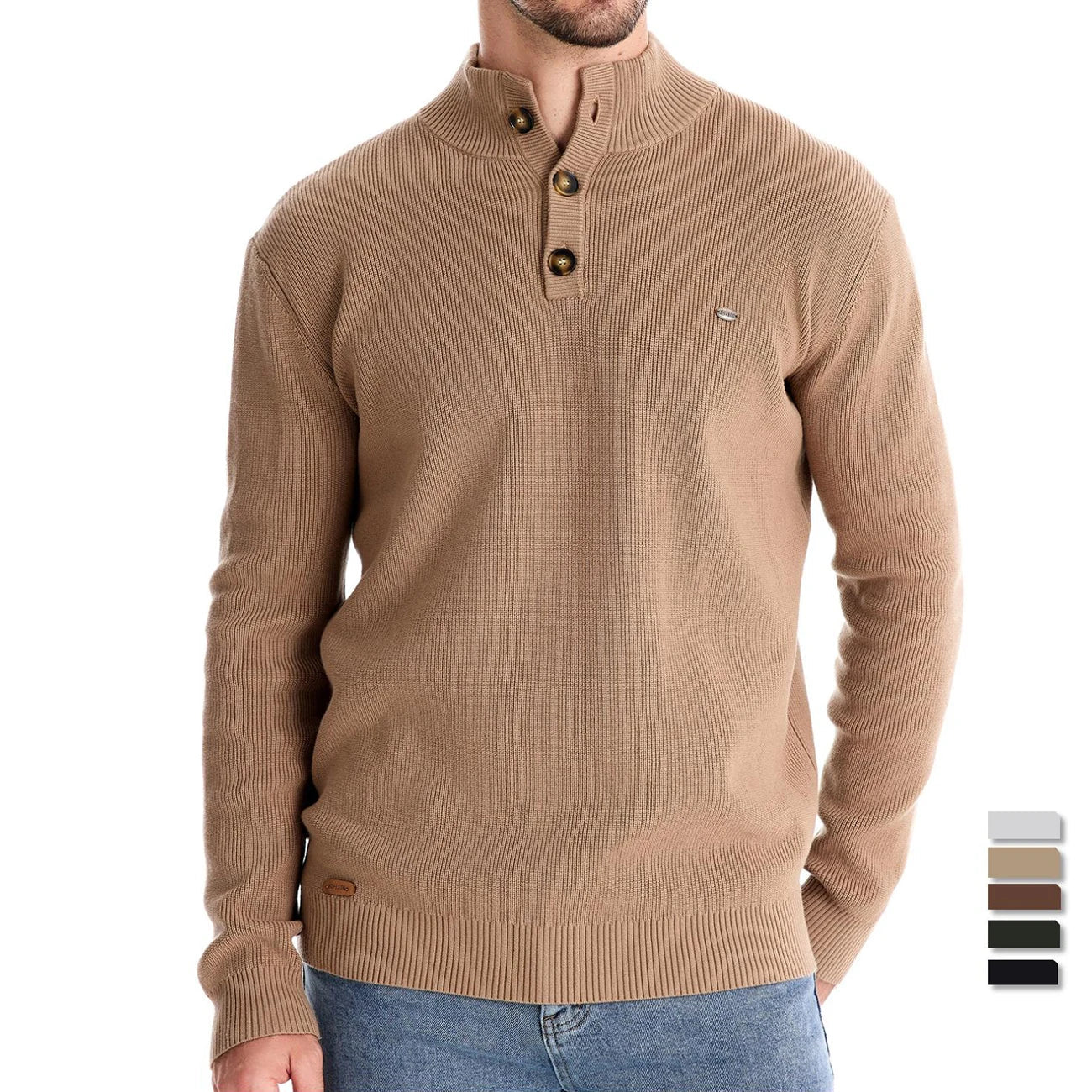 Van Elst Mode®  | Herentrui Met Knoopdesign