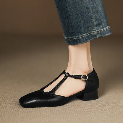 Van Elst Mode®| Retro Lederen Ballerina's