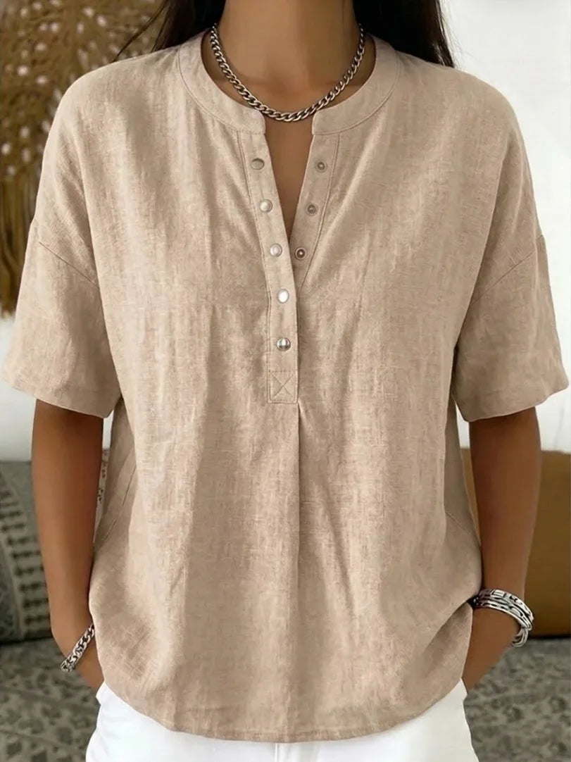 Van Elst Mode® | Elegante blouse met knoopsluiting (TIJDELIJK 1+1 GRATIS!)