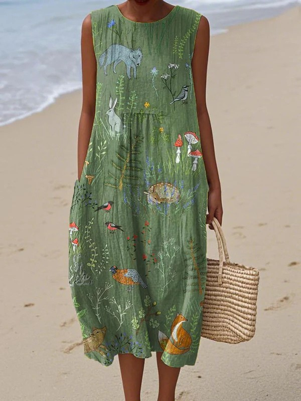Van Elst Mode® | Woodland Midi-jurk