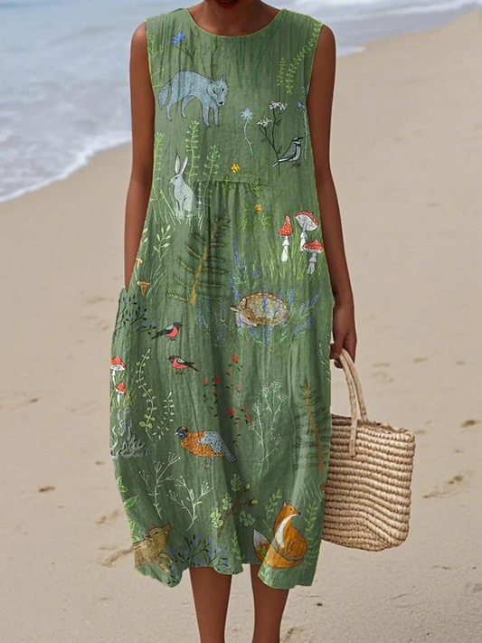 Van Elst Mode® | Woodland Midi-jurk