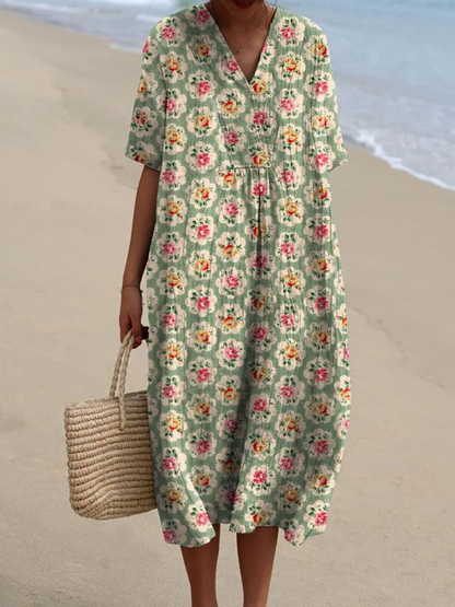 Van Elst Mode® | Zomerse bloemenprint jurk