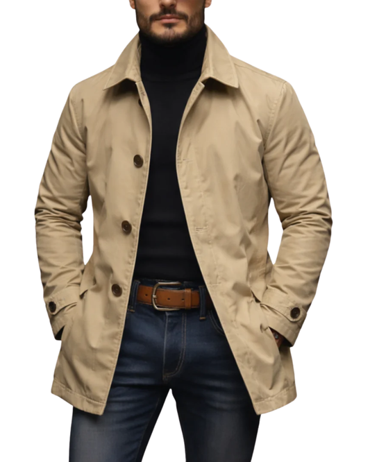 Van Elst Mode® | Comfortabele heren trenchcoat